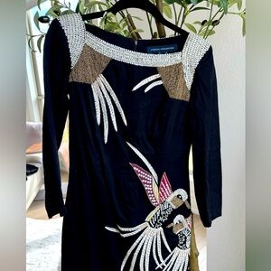 Beaded Embellished Fitted French Connection Dress